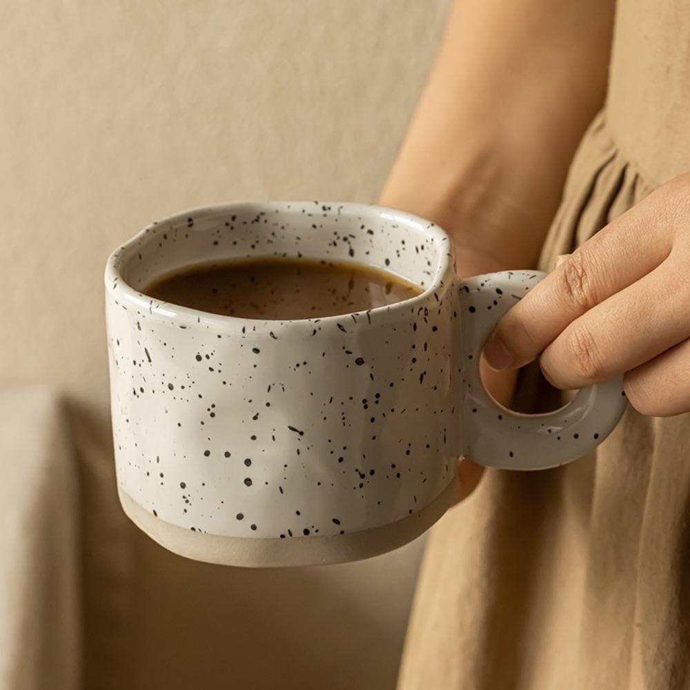 250ML Coffee Mug Splash Ink Design Water Cup INS Tea Cup  Breakfast