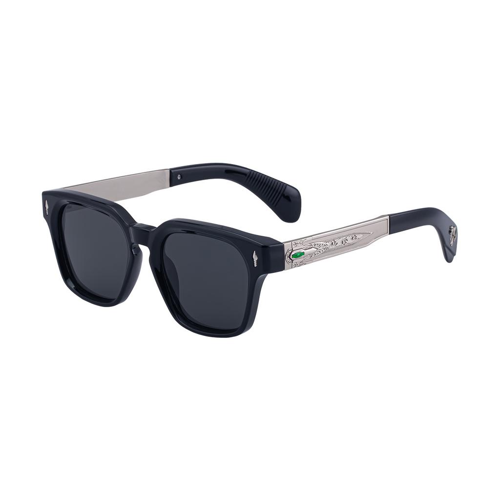 JYL TS Men's Retro Square - Outdoor Unique Sun-Protective Shades ZS-98394
