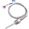 800°C Degree High Temperature Sensor Thread NPT 1/2 Stainless Steel Probe K Type PT100 Thermocouple Tube Temperature Controller