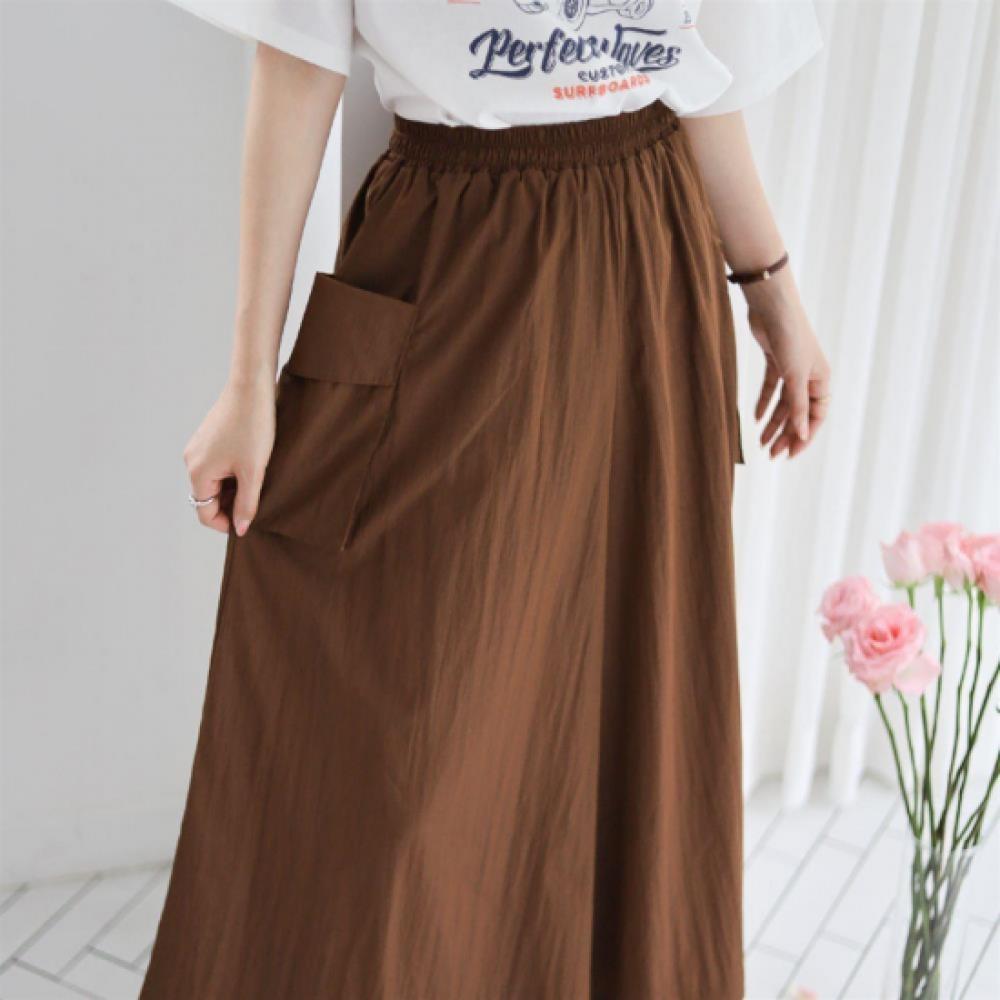 New ArrivalS Open Run Women S Big Size Wide Cargo Pocket Banding Skirt pantS