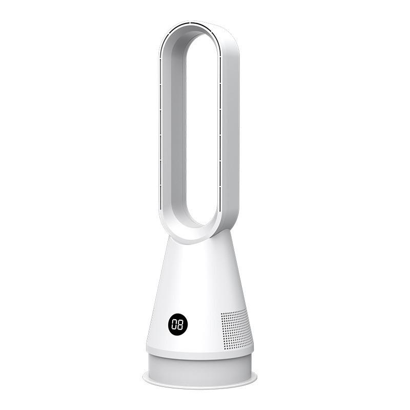 Ventilador silencioso sem lâminas de dupla finalidade frio e quente de 35 W Ventilador de ar condicionado doméstico de mesa Ventilador de purificação de ar de baixo consumo de energia 19,5 * 60 cm