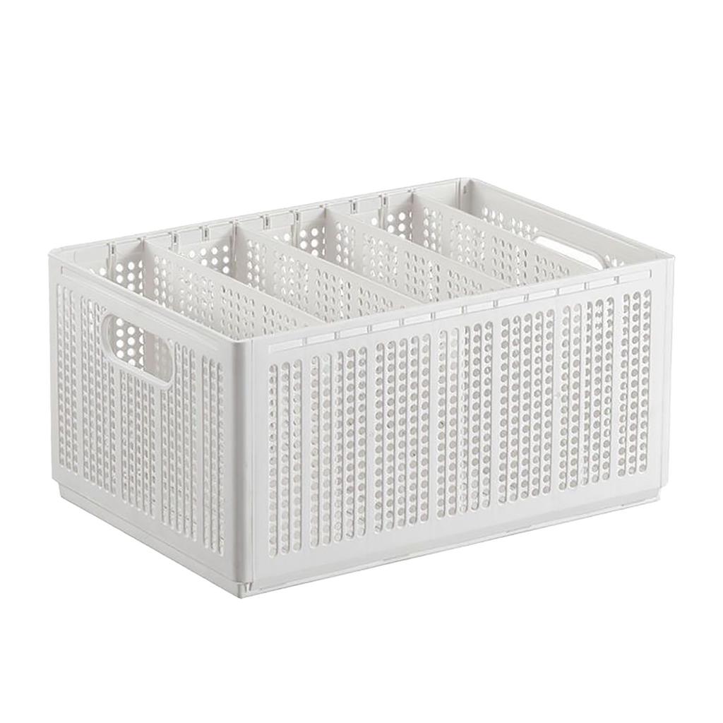 Closet Foldable Pants Storage Box Pure White Adjustable Dividers Rugged Divided Clothing Storage