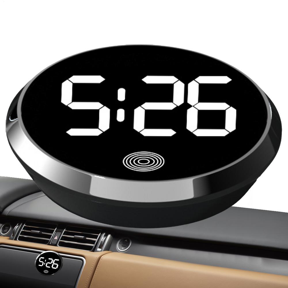 Car Clocks for Dash Touch-Control Digital Small Clock Light Watch with LED Display for Vehicle RV Home Travel Fridge Classroom