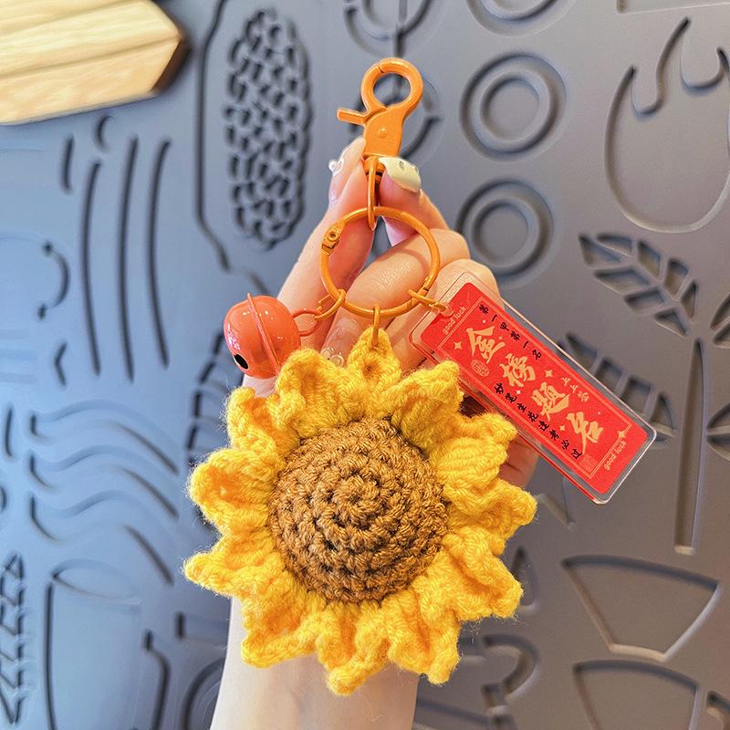 

Handmade Crochet Pendant: Good Luck Charm for Exams and Bright Future