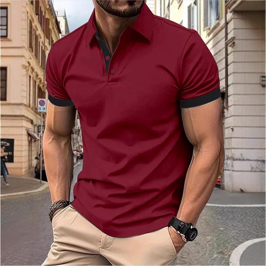 Men’s Trendy Summer Polo T-Shirt - Short Sleeve Fashion