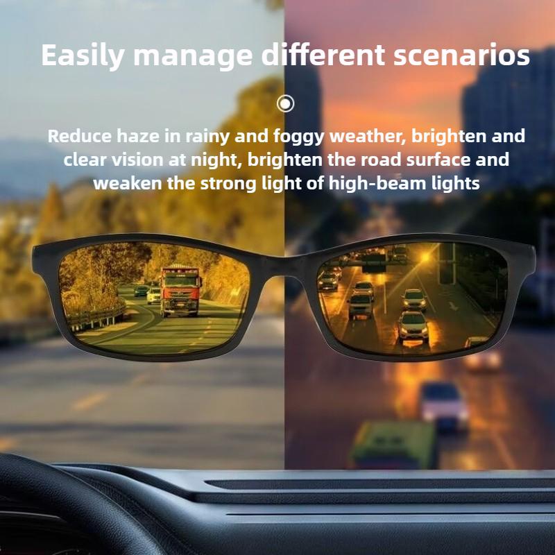 High-Definition Night Vision Myopia Glasses Anti-Glare and Anti-Bright Light Eyewear Classic Driving Shades Diopter 0 To -4.0