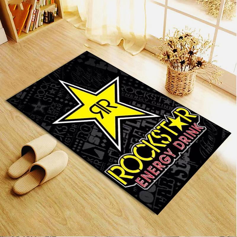 2025 New Rockstar Energy Carpet Rug for Living Room Bedroom Home Sofa Decoration,Kids play Non-slip Floor Mat133