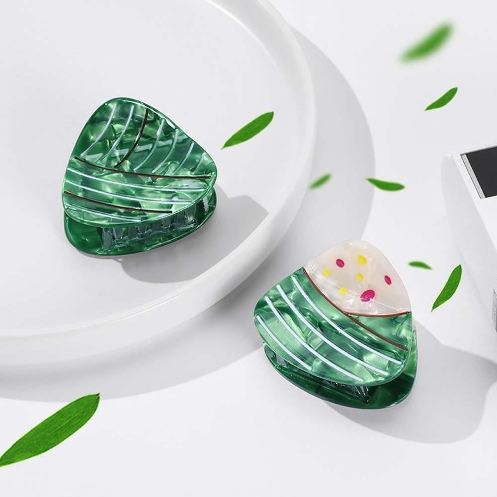 Waterproof Acetic Acid Hair Claw High-Quality Rice Dumpling Hairgrips Gift for Loong Boat Festival