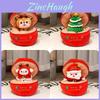 Cute Christmas Plush Animal Adorable Stuffed Deer Snowman And Santa Claus Figure For Home Decor