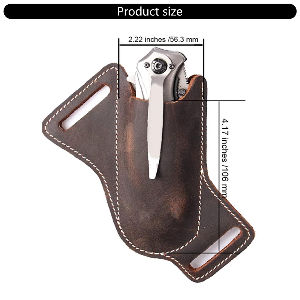PU-Leder Klappmesser Scheide Gürteltasche Werkzeug Aufbewahrungstasche Outdoor Multitool Halter Hüftgürteltasche Männer Geschenk