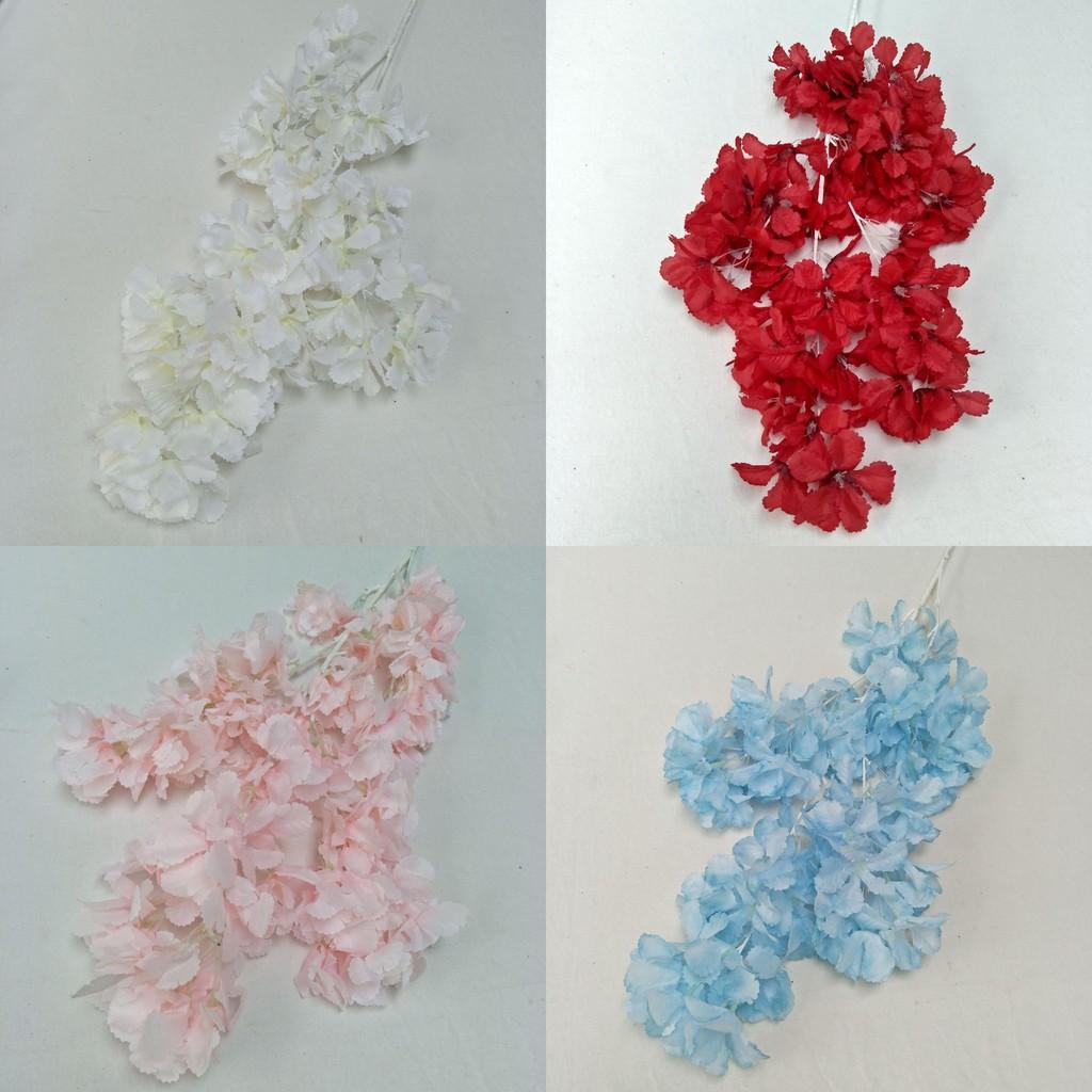 Silk Cherry Blossom Garland With Snow Finish For Party And Photography Backgrounds