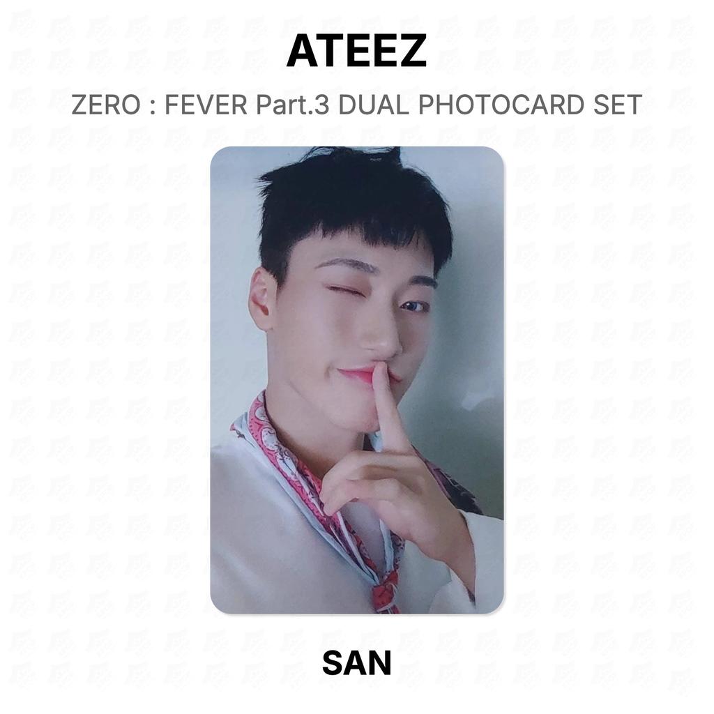 ATEEZ ZERO : FEVER Part.3 DUAL PHOTOCARD SET Official Photocard