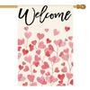 Valentines Day Love Hearts Welcome House Ag House Size-28 X 40" OOV IIC