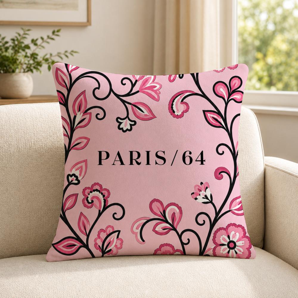 Brand 664 Paris Cushion Cover Shortplush Cushion Coverbreathableskinfriendlywashableroom Sofa Decor Gift