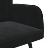 2 Seater Sofa Black 115 x 61 x 87 cm Velvet (V)
