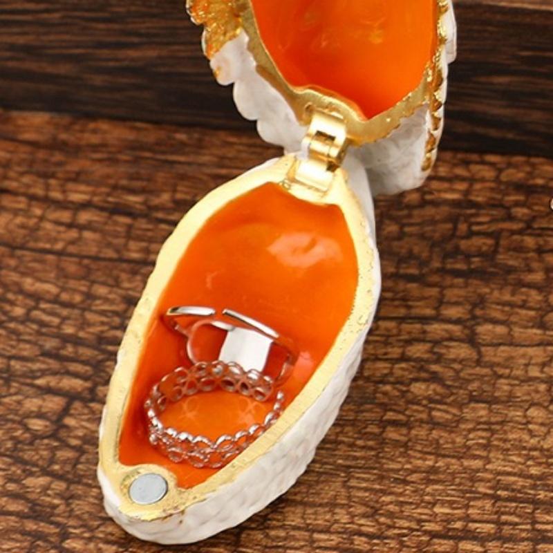 Swan Mini Jewelry Storage Box Inlaid Gem Organizer Exquisite Earrings Ring Storage Jar Dresser Display Unique Festival Gift