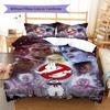 Ghostbusters Pattern Bedding Quilt Set Quilt Cover Pillowcase Home Decoration Gift (1 * Duvet Cover + 2 * Pillowcase, Without Core)