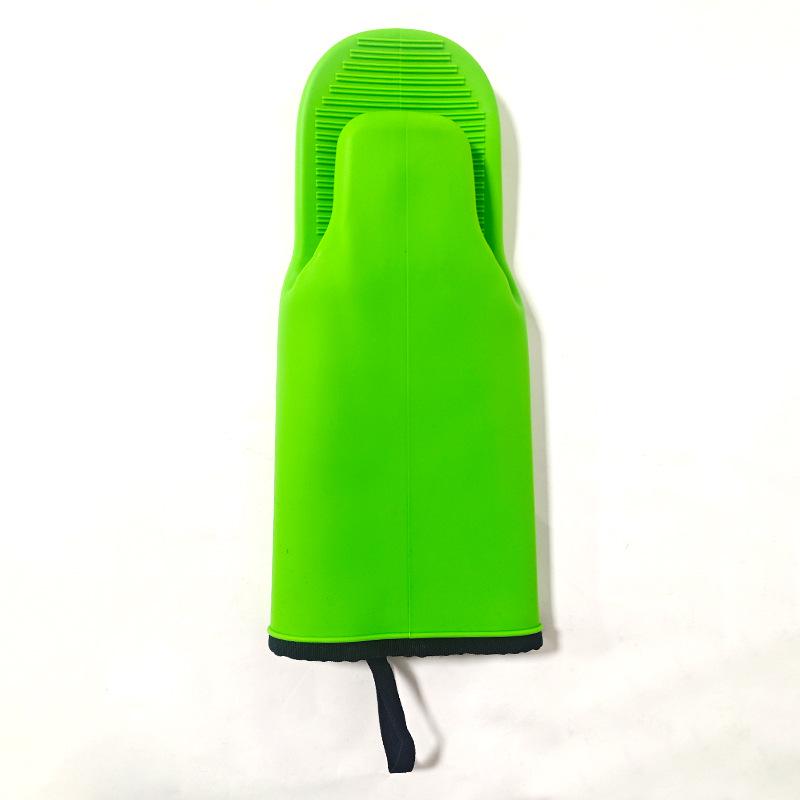 Heat-Resistant Non-Slip Silicone Oven Gloves 36x15.5 cm изумрудный