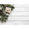 Christmas Pine Cone Gift Wooden Plank Photography Background Vinyl Cloth Backdrop Photo Studio for Children Baby Home Photobooth