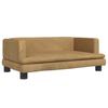 VidaXL Canapé pour enfants marron 80x45x30 cm velours 3196310