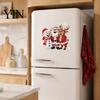 DIY Festive Home Supplies Christmas Window Clings, Peel And Stick Winter Santa Snowman Reindeer Easy Install Holiday Accents Decals, PVC Xmas Sticker