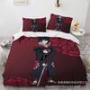 Anime Uchiha Naruto Uzumaki Red Cloud Bedding Sets Household Quilt Duvet Cover Itachi Home Textile Bed Suit Kids Gift