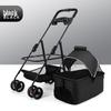 JINGRUIXIANG Lightweight Foldable Pet Stroller with Tray