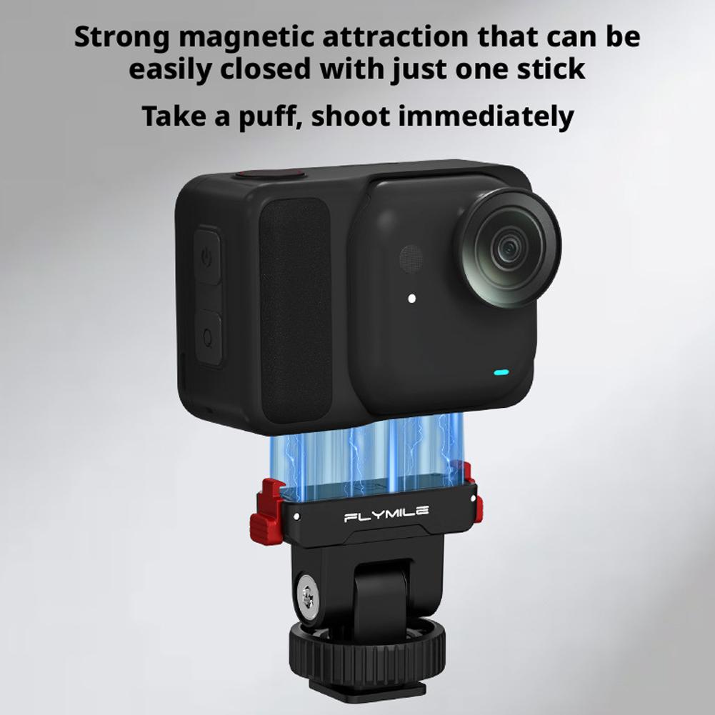 For Insta360 GO Ultra Rotatable Quick-Release Base Magnetic Gimbal Quick-Release Base Cold Shoe Extender Base Accessory