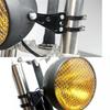 Heavy 6.8 inch Universal Vintage Motorcycle LED Headlamp Distance Light Refit For Motorcycle Headlight Cafe Racer With 41mm Adjustable Bracket