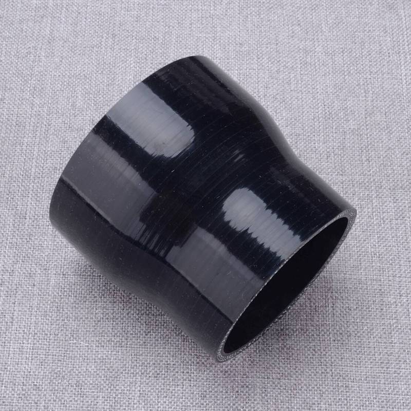 Black 3  To 2.5   Straight Reducer Silicone Coupler 3 Ply Turbo Intercooler Hose Pipe