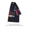 Men's American Retro Hiphop Street Racing Short-Sleeve Summer Shirt - Trendy, Motorcycle-Inspired, Loose, Thin Design