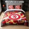 Middlesbrough FC Design Bed Bedding Set 1 Duvet Cover + 2 Pillowcases Soft Breathable Household Bed Linens