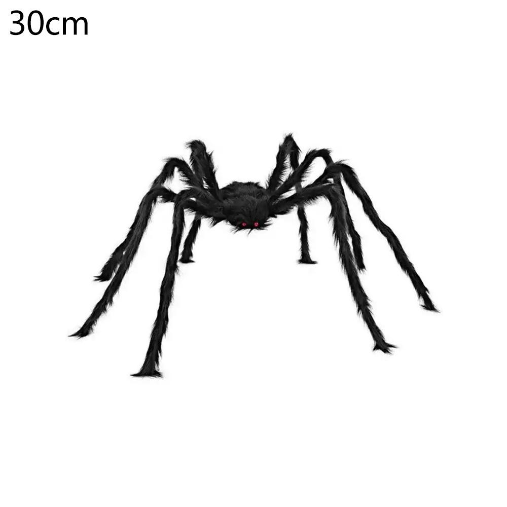 Halloween Plush Spider Veil Horror Party Decoration Props Simulation Spider Outdoor Party Decorations Spider