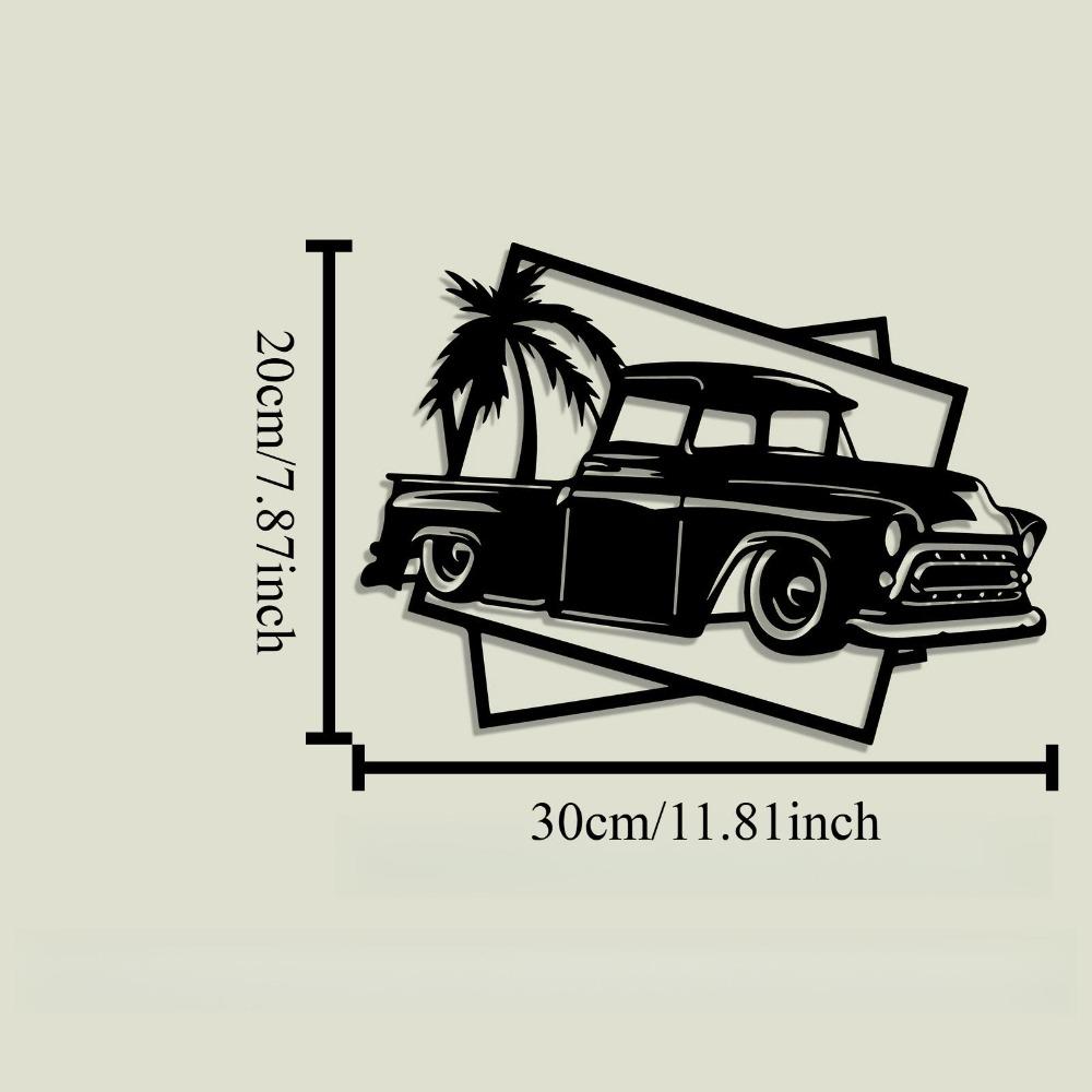 

Vintage Car Silhouette Metal Wall Art Decor Retro Gift