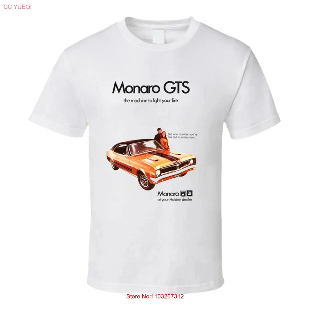 Holden Monaro Gts T Shirt Retro Vintage 50s 60s Car Lover Vintage Soft Stylish Graphic Casual Stretched Versatile