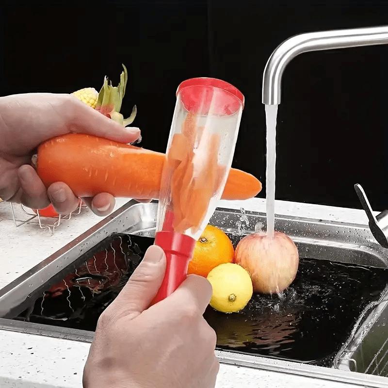 1pc Stainless Steel Multifunctional Storage Type Peeler for Vegetables and Fruits - Ideal for Kitchen Use - Vegetable Peeler
