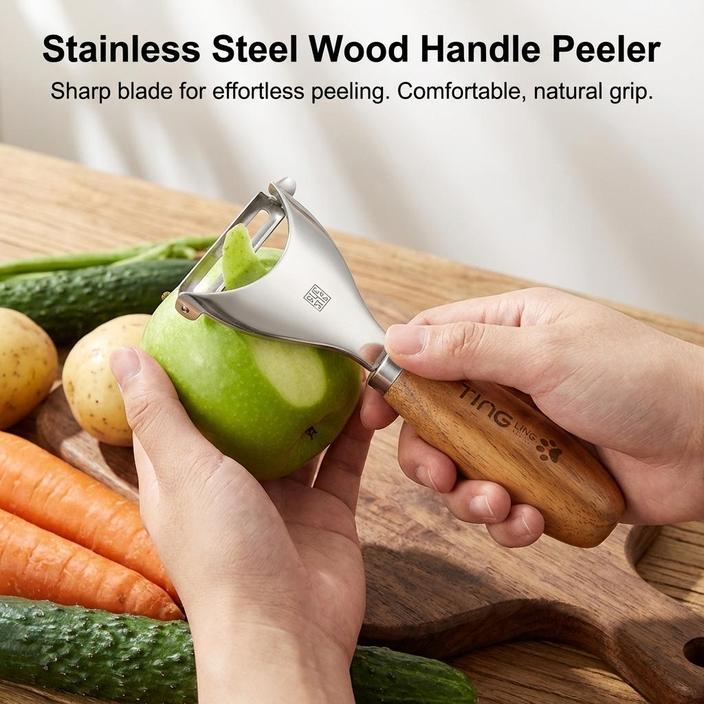 Stainless Steel Vegetable Peeler for Pumpkin and Winter Melon with Anti Slip Handle