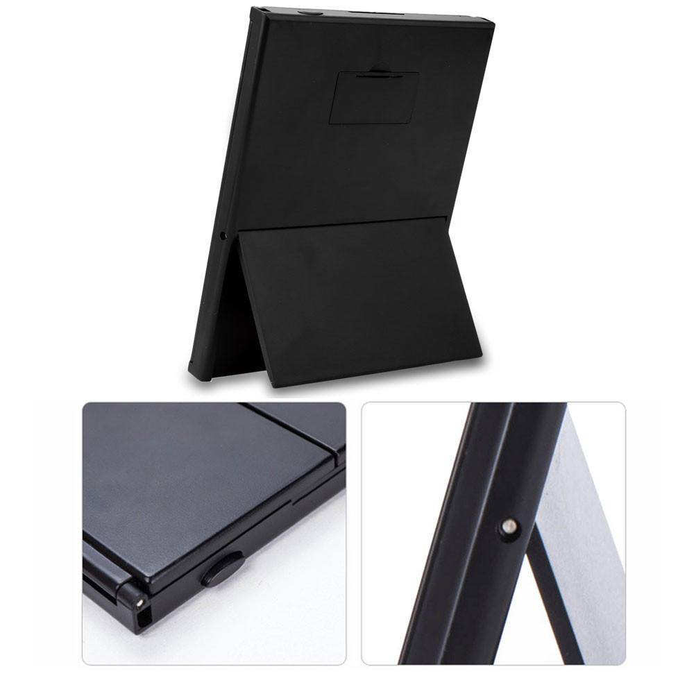 

Складное косметическое настольное косметическое зеркало с 8 светодиодами и подсветкой чёрный