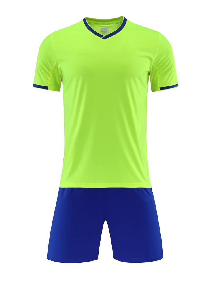Adult Kids Soccer Uniform Set Breathable Sweat Absorption Quick Dry Soccer Jersey Stitching Color Competition Training Soccer Uniform