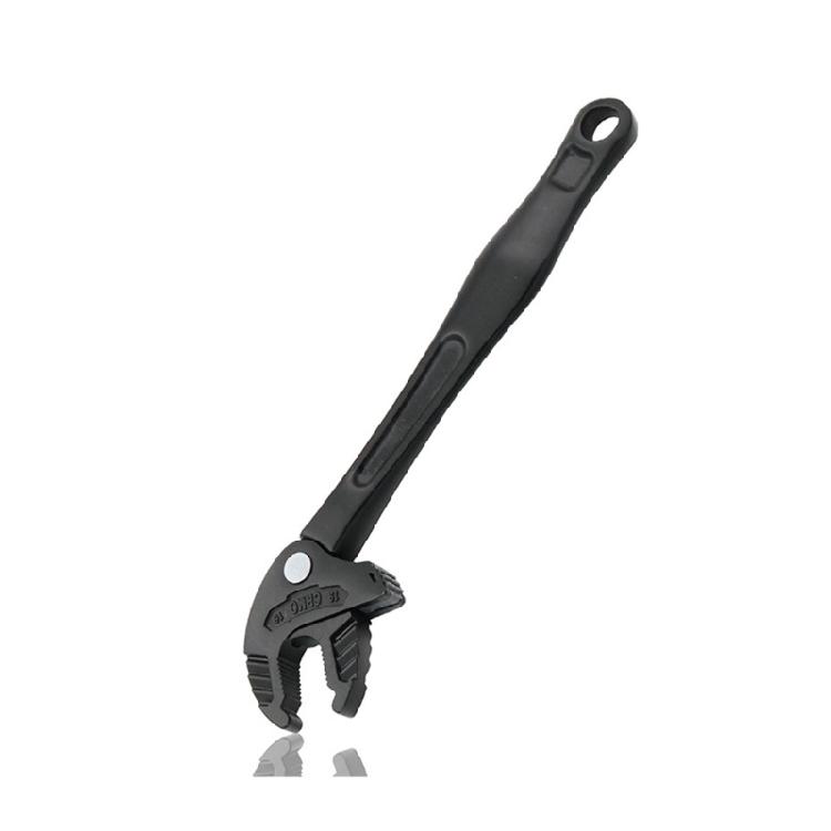 Industrial Claw Wrench Adjusting Ratchet with Wide Jaw for Automotive Piping Manufacturing Ergonomic Accessories