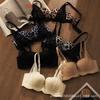 Sexy Leopard Print Underwear Gathers Small Breasts, Shows Large Breasts, Anti-sagging French Lace, No Steel Ring, Beautiful Back Text