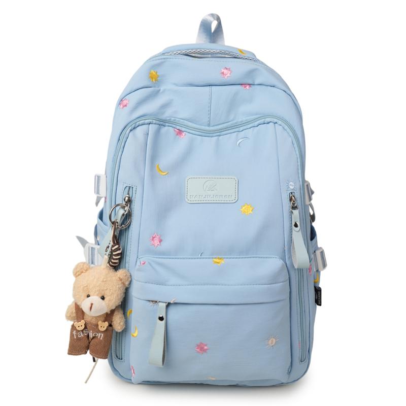 Zaino Stile College da Donna Zaino Ricamato Zaino Scolastico per Studenti