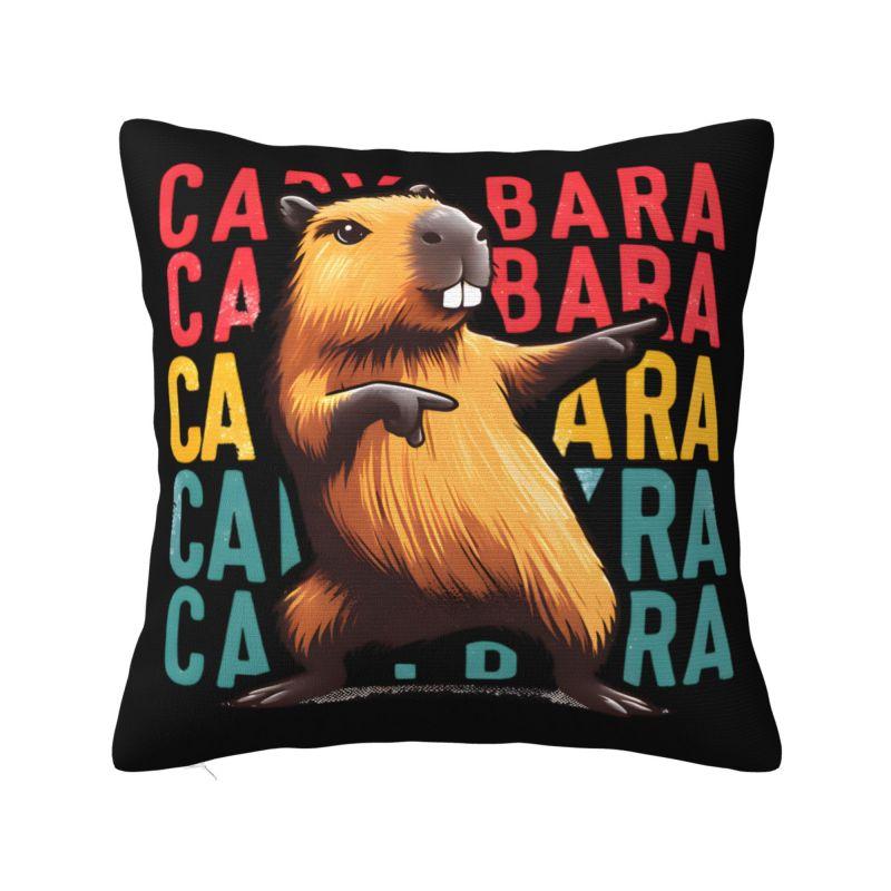 Cute Animal Capybara Cushion Cover x cm Polyester Soft Throw Pillow Case For Sofa Chair Decoration Bedding Pillowslip