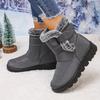 Fashion 2025 New Winter Women Thick Bottom Short Boots Lined Long Boots Cotton Ankle Boots Warm Comfortable Flat Daily Shoes for Women