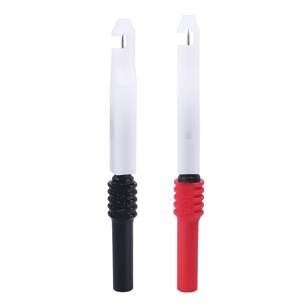 Car Multimeter Test Tip Probes with Cover Test Leads Extention Tester Pin Needle Tip 30V Insulation Wire Piercing Needles
