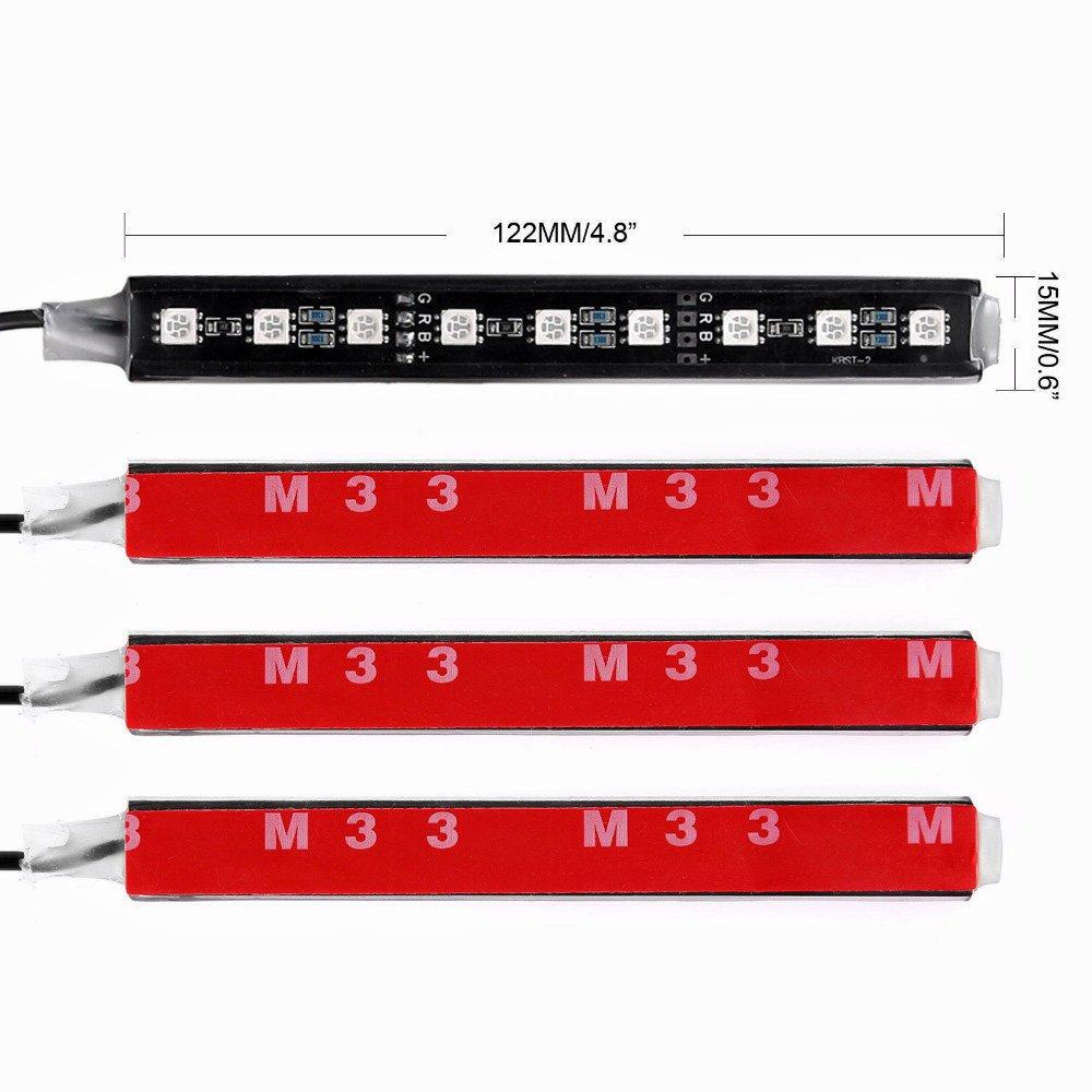 zmart Car RGB Floor Light 9 LEDs x 4 SMD