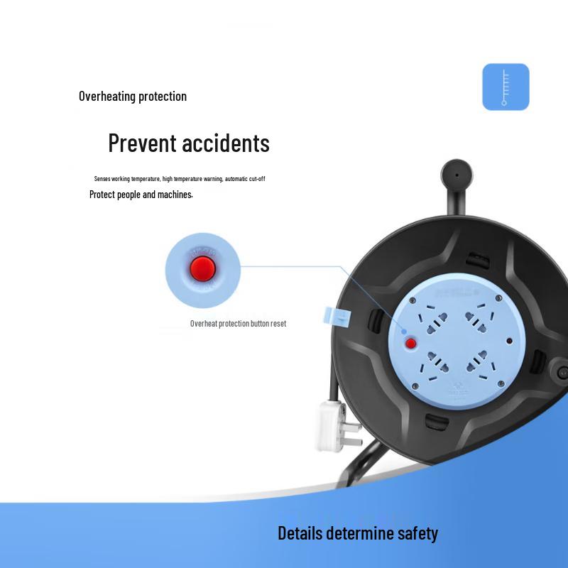 BULL Heavy Duty Cable Reel with Safety Protection