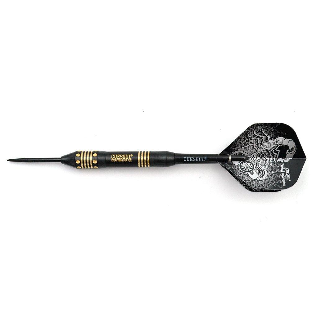 CUESOUL Black Scorpion 24g Stahlspitze Messing Dart Set - 6 Stück(CSBS-F3202)
