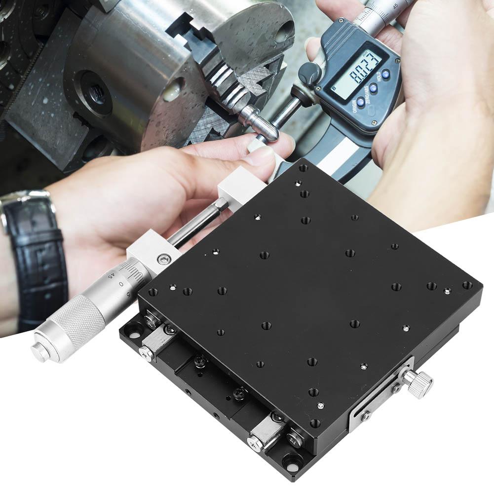 LX100-L X Axle Trimming Platform Optical Micrometer Manual Linear Stages Bearing Tuning Sliding Table