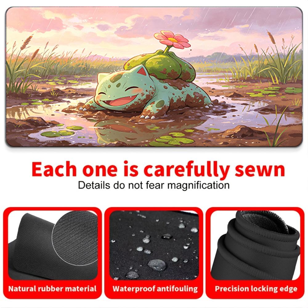 Ash Pokemon Friends Forest Gaming Desk Mat NonSlip Washable Mouse Pad 30x80x0.2cm